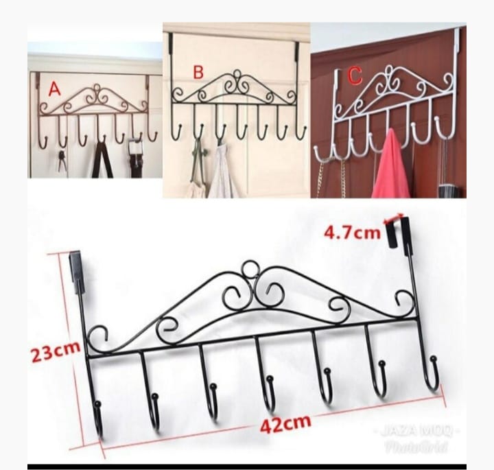 Over the door hangers. Portable, very stylish and elegant.