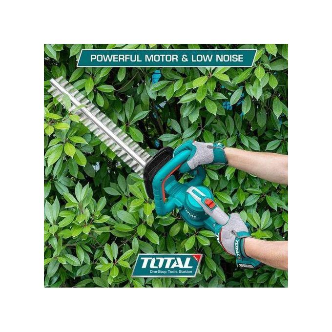 TOTAL POWERFUL LITHIUM ION CORDLESS HEDGE TRIMMER WITH FREE ACCESSORIES