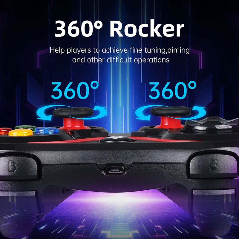 2.4G Bluetooth-Compatible Wireless Game Controller For Android Gamepad Console PC Joystick For PS3/PS4/Switch Controle Accessory