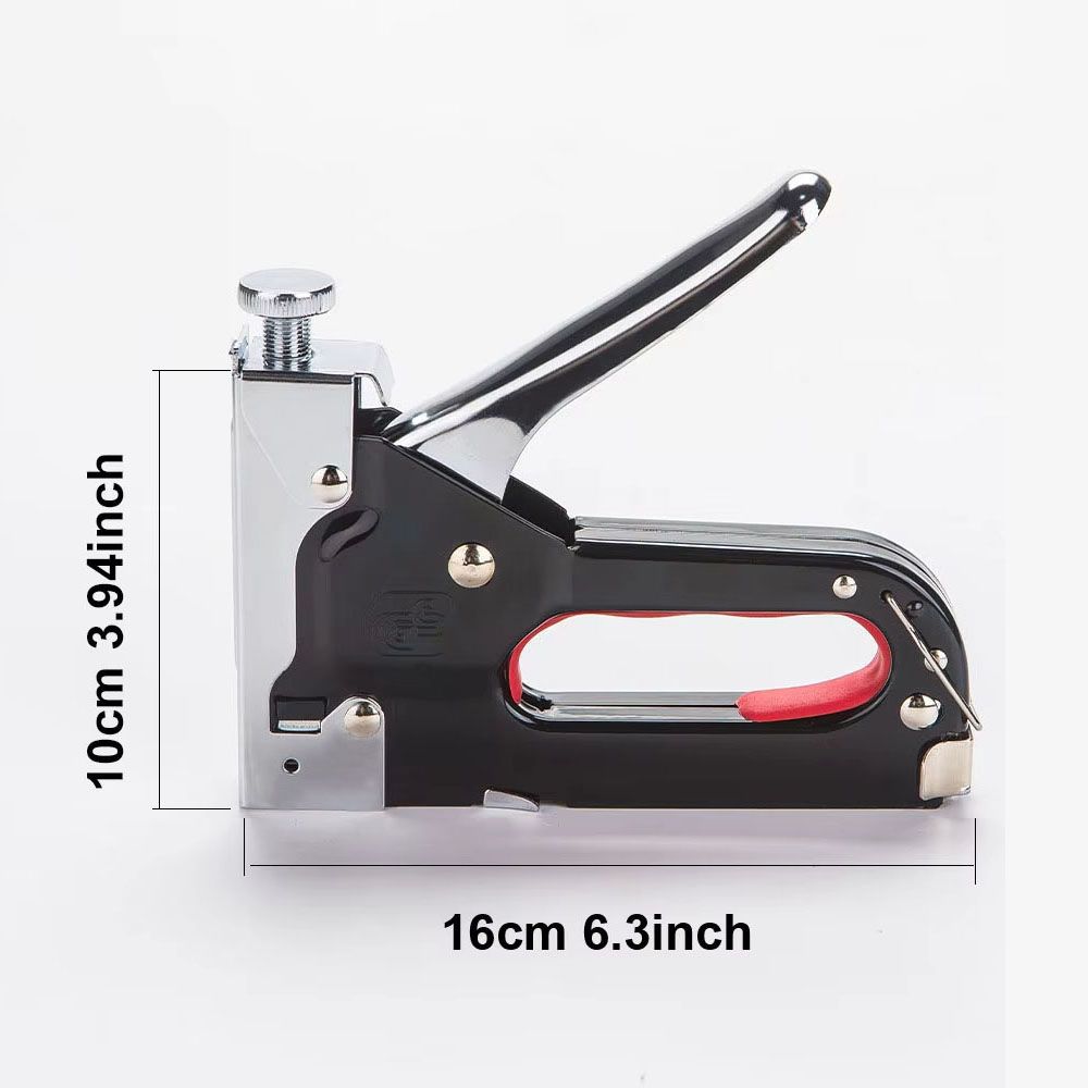 4 In 1 Manual Nail Guns With 3000 Staples, Upholstery Construction Stapler Gun Heavy Duty Staple Gun Stapler Tacker Manual nail Gun Family With Woodworking Photo Frame Advertising Cloth