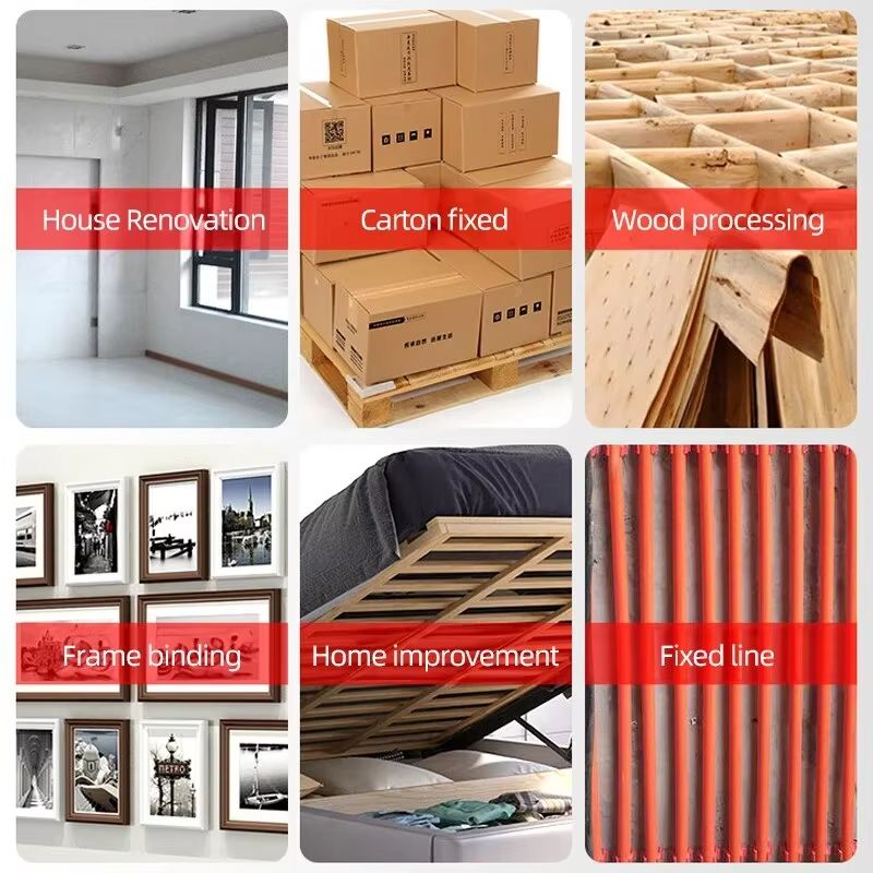 4 In 1 Manual Nail Guns With 3000 Staples, Upholstery Construction Stapler Gun Heavy Duty Staple Gun Stapler Tacker Manual nail Gun Family With Woodworking Photo Frame Advertising Cloth
