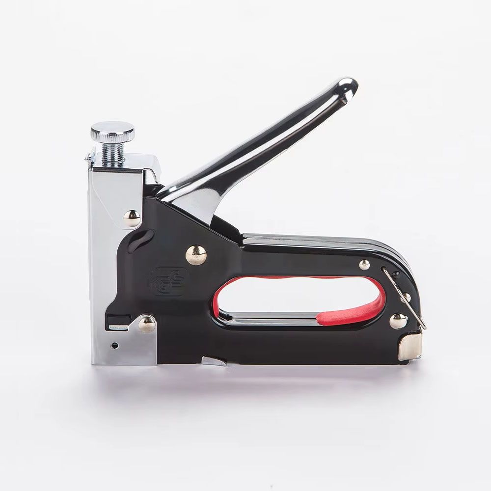 4 In 1 Manual Nail Guns With 3000 Staples, Upholstery Construction Stapler Gun Heavy Duty Staple Gun Stapler Tacker Manual nail Gun Family With Woodworking Photo Frame Advertising Cloth