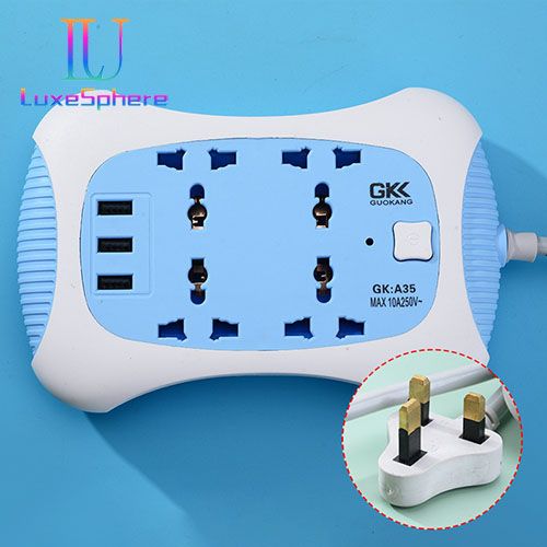 Socket intelligent USB home plug British standard European standard plug multi hole with switch plug wiring board