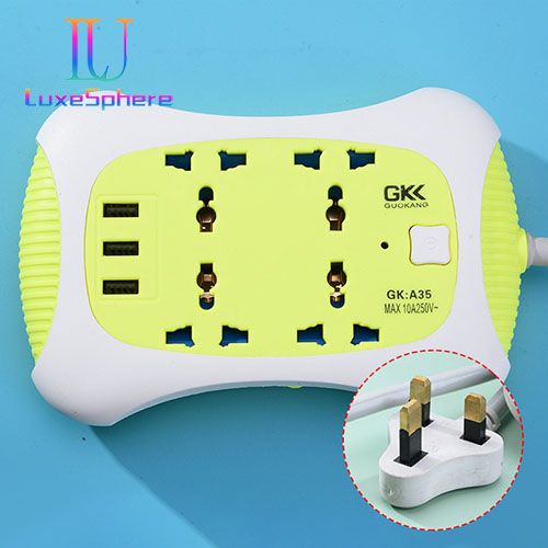 Socket intelligent USB home plug British standard European standard plug multi hole with switch plug wiring board