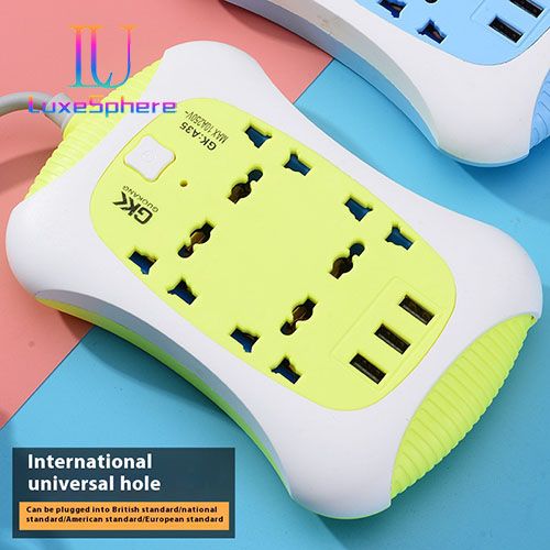 Socket intelligent USB home plug British standard European standard plug multi hole with switch plug wiring board