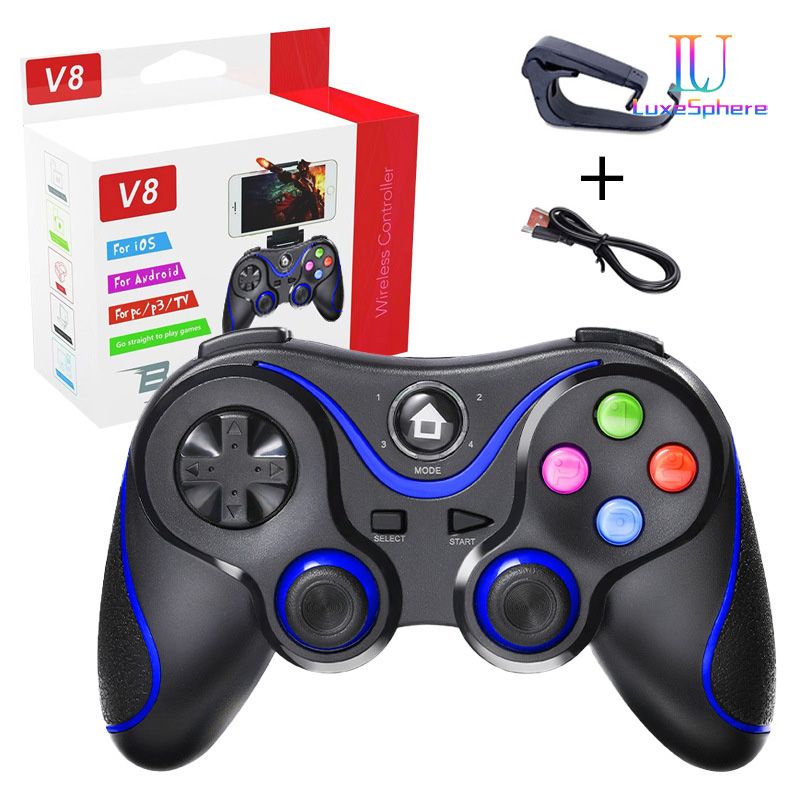 2.4G Bluetooth-Compatible Wireless Game Controller For Android Gamepad Console PC Joystick For PS3/PS4/Switch Controle Accessory