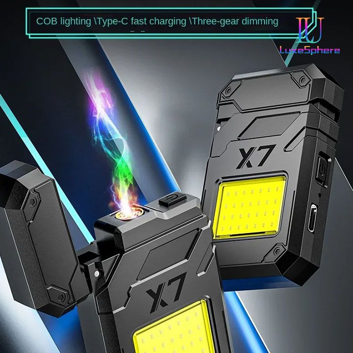 New Arrivals USB Rechargeable Electric Lighter Multi Functional Charging Lighter Portable Lighting Lighter Outdoor Camping Waterproof Lighter Ultra Long Battery Life