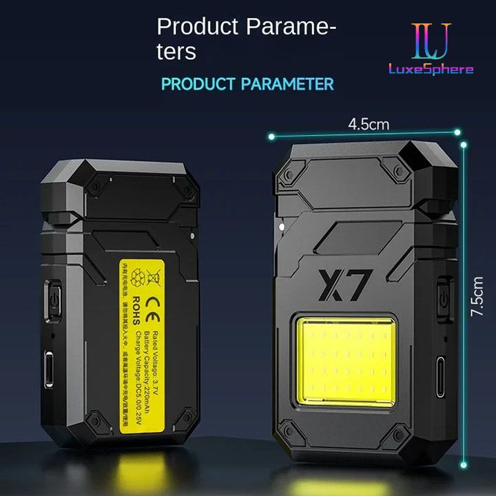 New Arrivals USB Rechargeable Electric Lighter Multi Functional Charging Lighter Portable Lighting Lighter Outdoor Camping Waterproof Lighter Ultra Long Battery Life
