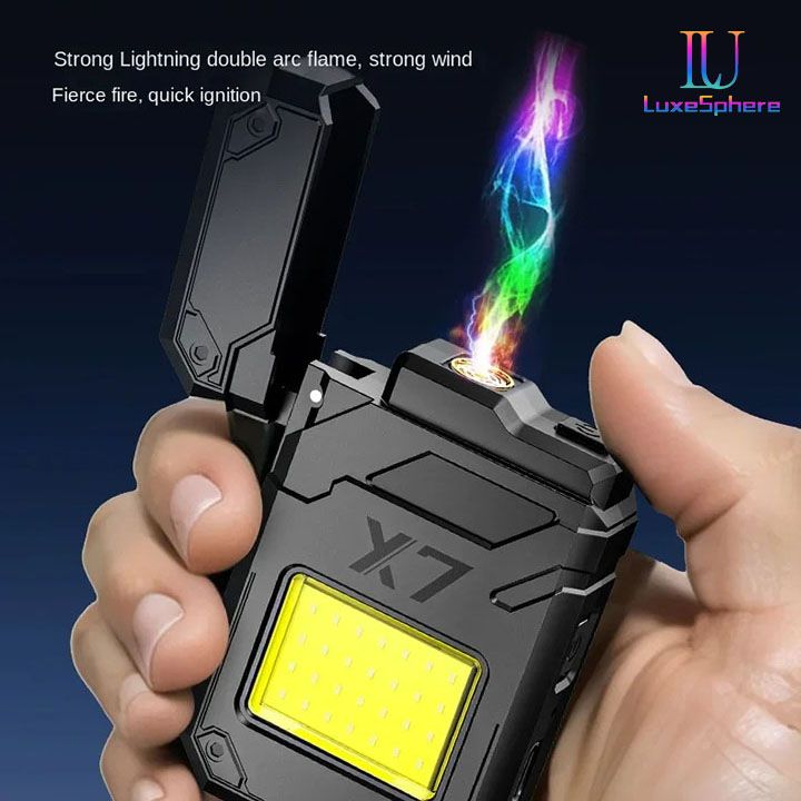 New Arrivals USB Rechargeable Electric Lighter Multi Functional Charging Lighter Portable Lighting Lighter Outdoor Camping Waterproof Lighter Ultra Long Battery Life