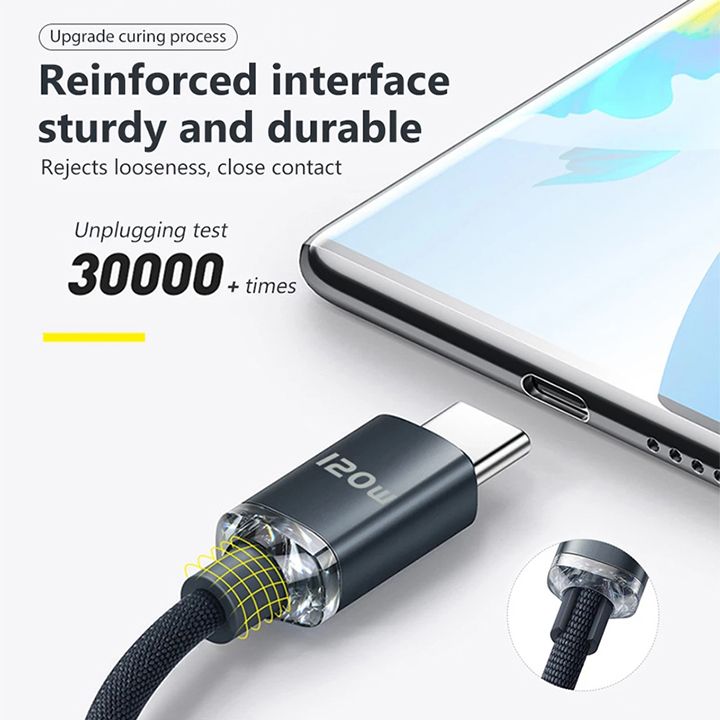 Upgrade 120W PD Type C Cable Super Fast Charger Cord Quick Charge 6A, High Speed Data Sync, (Extemely Fast) Charging Cable USB Cables Phone Charger For Samsung Xiaomi Huawei tecno xiaomi oppo infinix