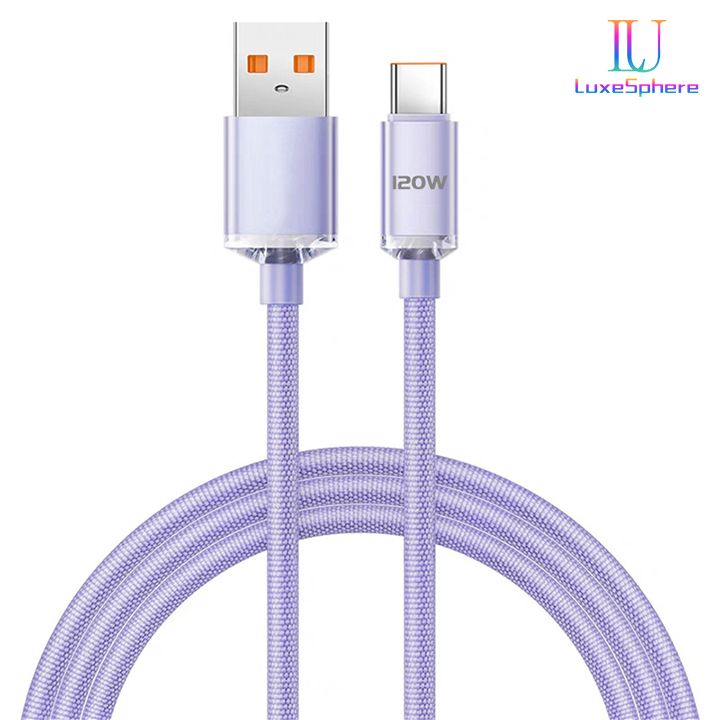 Upgrade 120W PD Type C Cable Super Fast Charger Cord Quick Charge 6A, High Speed Data Sync, (Extemely Fast) Charging Cable USB Cables Phone Charger For Samsung Xiaomi Huawei tecno xiaomi oppo infinix