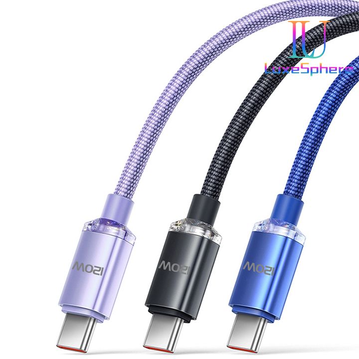 Upgrade 120W PD Type C Cable Super Fast Charger Cord Quick Charge 6A, High Speed Data Sync, (Extemely Fast) Charging Cable USB Cables Phone Charger For Samsung Xiaomi Huawei tecno xiaomi oppo infinix