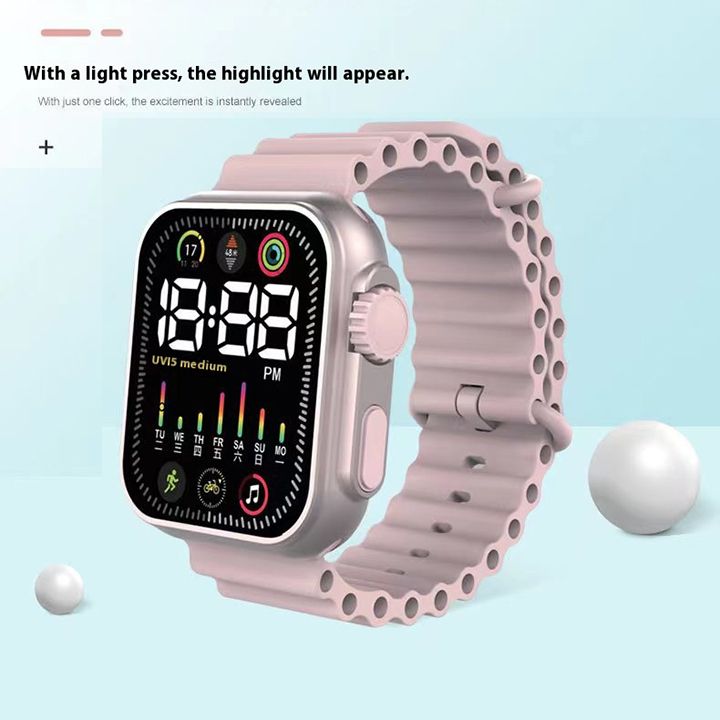 2025 Men Watches Women Hot LED Sports Watches Colorful Watch Electronic Clock Digital Fashion Clock Casual Silicone Wrist watch Bracelet Students Wristwatches Birthday Gift
