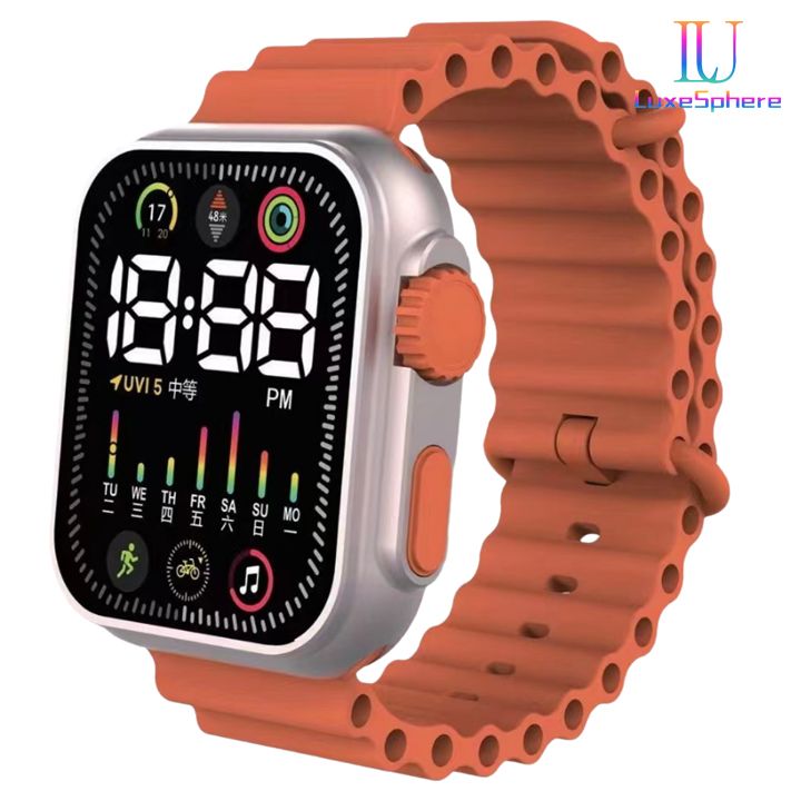 2025 Men Watches Women Hot LED Sports Watches Colorful Watch Electronic Clock Digital Fashion Clock Casual Silicone Wrist watch Bracelet Students Wristwatches Birthday Gift