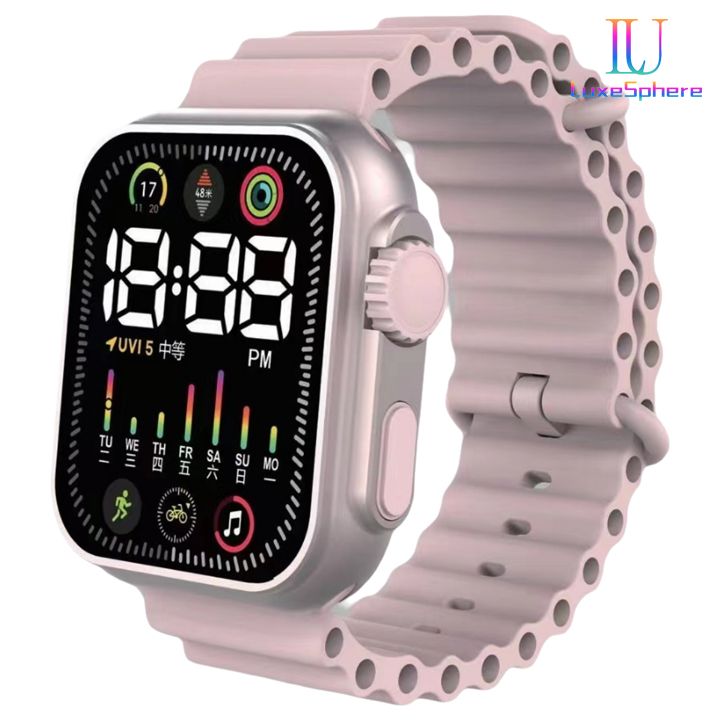 2025 Men Watches Women Hot LED Sports Watches Colorful Watch Electronic Clock Digital Fashion Clock Casual Silicone Wrist watch Bracelet Students Wristwatches Birthday Gift