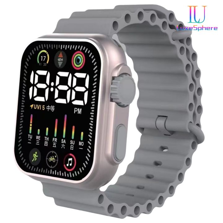 2025 Men Watches Women Hot LED Sports Watches Colorful Watch Electronic Clock Digital Fashion Clock Casual Silicone Wrist watch Bracelet Students Wristwatches Birthday Gift