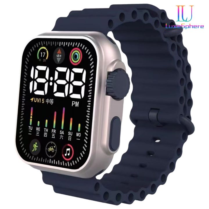 2025 Men Watches Women Hot LED Sports Watches Colorful Watch Electronic Clock Digital Fashion Clock Casual Silicone Wrist watch Bracelet Students Wristwatches Birthday Gift
