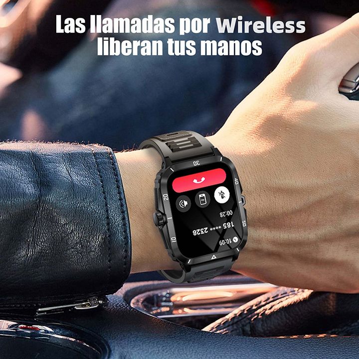 New Arrivals Smart Watch Men Bluetooth Call Wireless Wristwatch 1.96 Screen Smartwatch 100+Sport Waterproof Smartwatch Fitness Bracelet Heart Rate Blood Pressure Monitor Tracker Sports Smartwatch