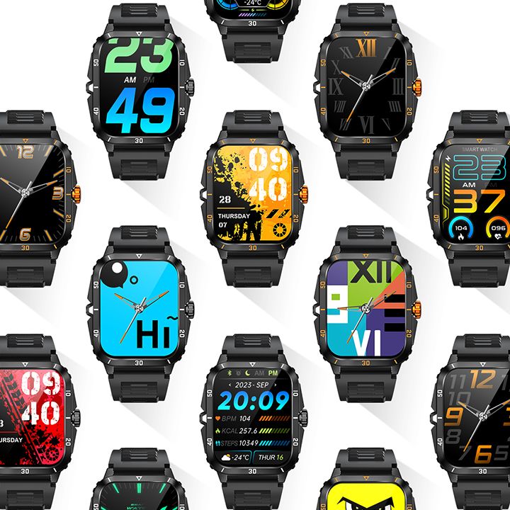 New Arrivals Smart Watch Men Bluetooth Call Wireless Wristwatch 1.96 Screen Smartwatch 100+Sport Waterproof Smartwatch Fitness Bracelet Heart Rate Blood Pressure Monitor Tracker Sports Smartwatch