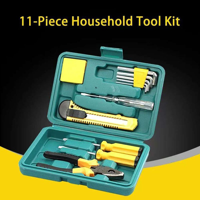 11-in-1 Tool Kit Hardware Repair Hand Tool Set General Repair Automotive Home Renovation Project Screwdriver Power Pen Hexagonal Wrench Art Knife Pliers Tool Kit For Tool Kit Home Repair Motorcycle