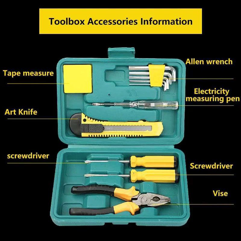 11-in-1 Tool Kit Hardware Repair Hand Tool Set General Repair Automotive Home Renovation Project Screwdriver Power Pen Hexagonal Wrench Art Knife Pliers Tool Kit For Tool Kit Home Repair Motorcycle