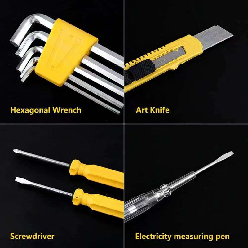 11-in-1 Tool Kit Hardware Repair Hand Tool Set General Repair Automotive Home Renovation Project Screwdriver Power Pen Hexagonal Wrench Art Knife Pliers Tool Kit For Tool Kit Home Repair Motorcycle