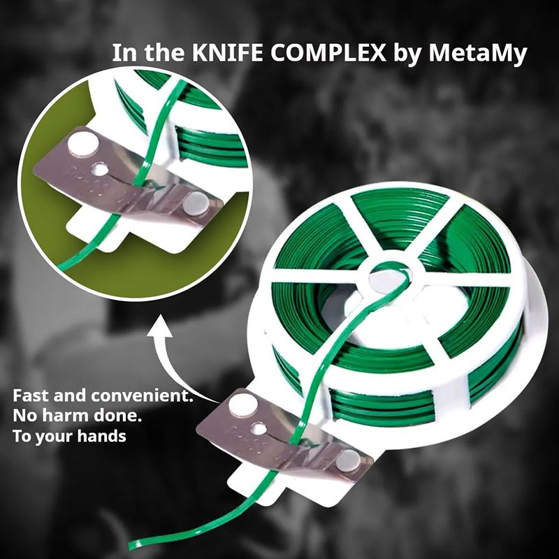 1 Roll 100M / 50MM Multifunctional Plastic Steel Twist Tie Sturdy Reusable Garden Flower Plant Support Strap Tie Gardening Tools