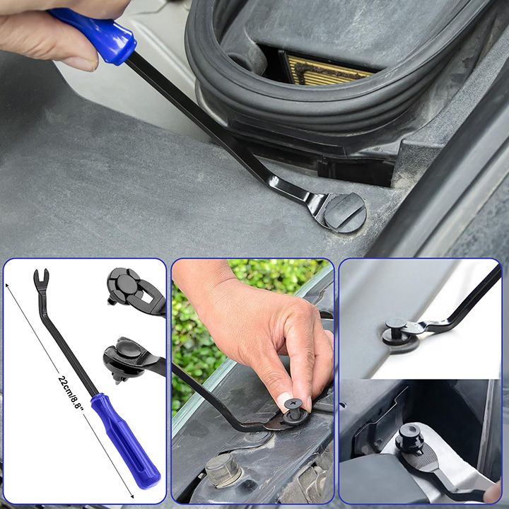 5Fastener Remover 240Pcs Bumper Retainer Clips Car Plastic Rivets Fasteners Push Retainer Kit Most Popular Sizes Auto Push Pin Rivets Set Door Trim Panel Fender Clips for GM Ford Toyota Honda Chrysler