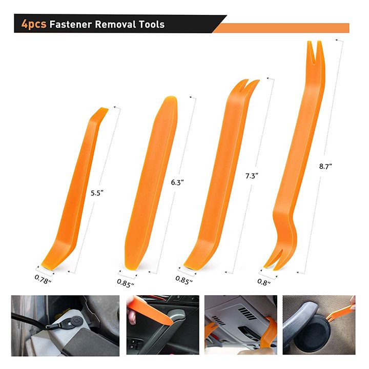 5Fastener Remover 240Pcs Bumper Retainer Clips Car Plastic Rivets Fasteners Push Retainer Kit Most Popular Sizes Auto Push Pin Rivets Set Door Trim Panel Fender Clips for GM Ford Toyota Honda Chrysler