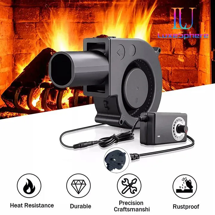 6000Rmp BBQ Fan Small Blast Engine Barbecue Tools with Air Collecting Adjustable Speed Cooking Tool Handheld Barbecue Blower Camping Air Blower Cooking Speed Controller Outdoor Portable Machine