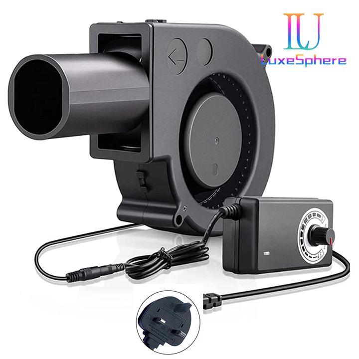 6000Rmp BBQ Fan Small Blast Engine Barbecue Tools with Air Collecting Adjustable Speed Cooking Tool Handheld Barbecue Blower Camping Air Blower Cooking Speed Controller Outdoor Portable Machine