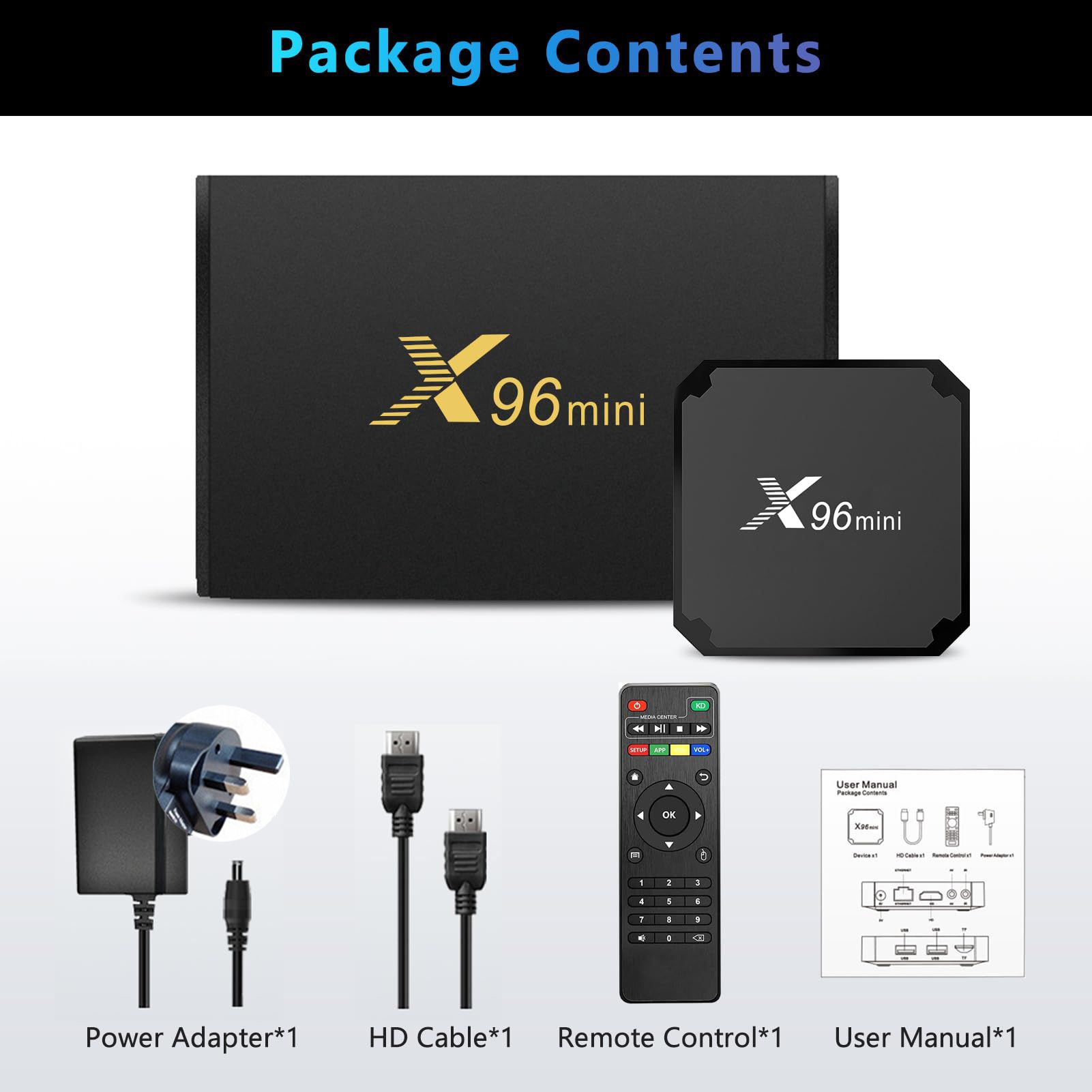 Android Smart TV Box 4k, X96 Mini Android 11.0 Smart Box, Streaming Media Player, Amlogic S905W2 Quad Core RAM 2GB ROM 16GB, Dual 2.4G/5.8G WiFi, HDR+ Smart Home Box for TV with TV Remote Control