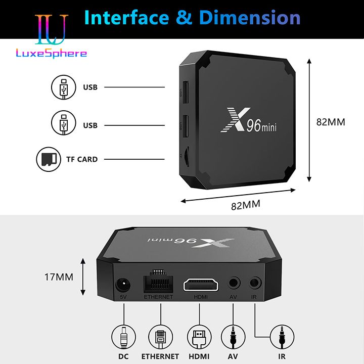 Android Smart TV Box 4k, X96 Mini Android 11.0 Smart Box, Streaming Media Player, Amlogic S905W2 Quad Core RAM 2GB ROM 16GB, Dual 2.4G/5.8G WiFi, HDR+ Smart Home Box for TV with TV Remote Control