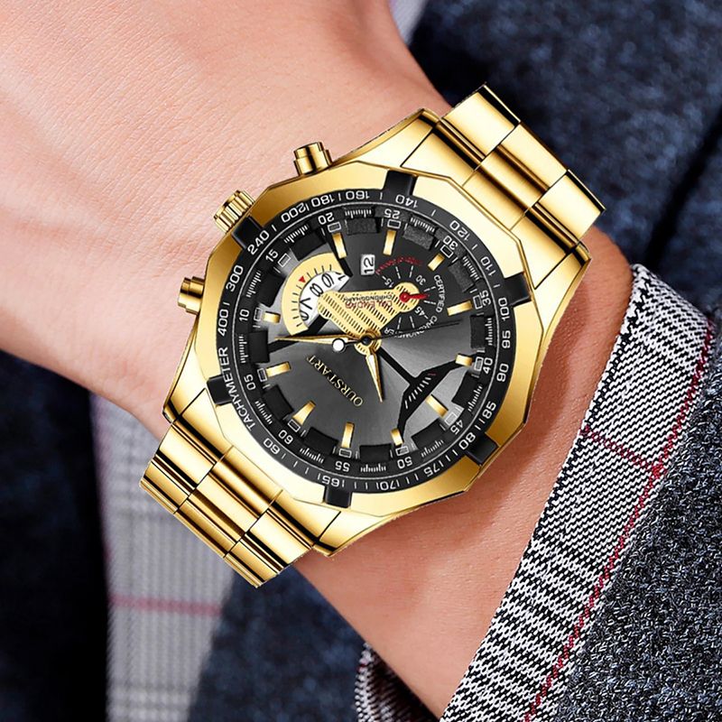 New Arrivals Large Dial Watches Business Mens Watch Sports Watch Calendar Top Brand Luxury Clock Male Quartz Wristwatch for Man Date Week