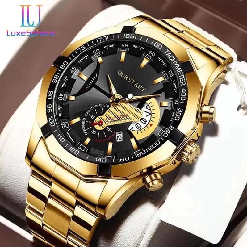 New Arrivals Large Dial Watches Business Mens Watch Sports Watch Calendar Top Brand Luxury Clock Male Quartz Wristwatch for Man Date Week