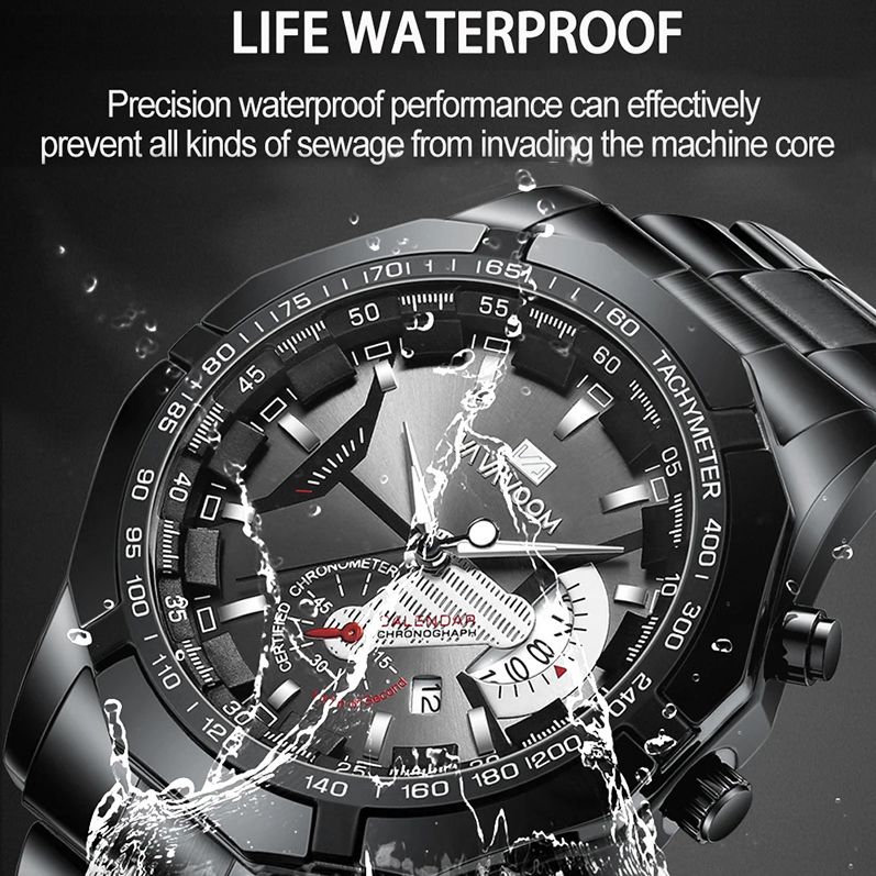 New Arrivals Large Dial Watches Business Mens Watch Sports Watch Calendar Top Brand Luxury Clock Male Quartz Wristwatch for Man Date Week