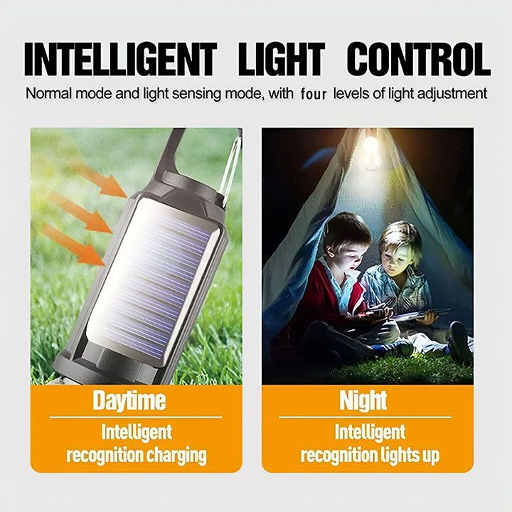 Outdoor Solar Powered LED Lamp Bulbs USB Charging Camping Light Portable Night Lights Waterproof Flashlight Fishing Essentials