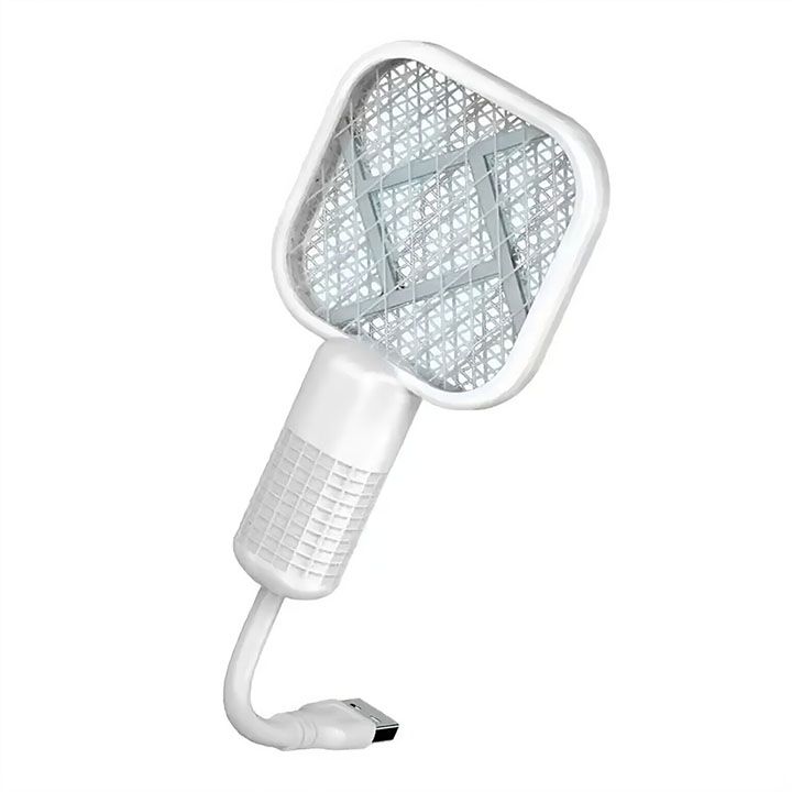 Electric Mosquito Killer 5 Layer Security Net Portable USB Interface Electric Fly Swatter UV Light Bug Zapper Fly Killer Insect Racket Portable Pest Control  for Home Outdoor Camping