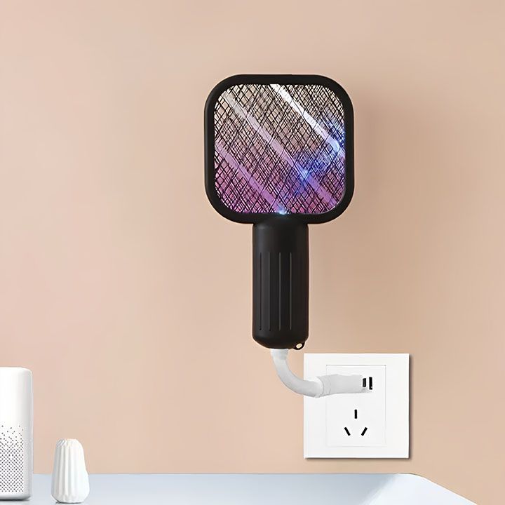 Electric Mosquito Killer 5 Layer Security Net Portable USB Interface Electric Fly Swatter UV Light Bug Zapper Fly Killer Insect Racket Portable Pest Control  for Home Outdoor Camping