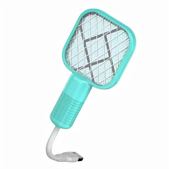 Electric Mosquito Killer 5 Layer Security Net Portable USB Interface Electric Fly Swatter UV Light Bug Zapper Fly Killer Insect Racket Portable Pest Control  for Home Outdoor Camping