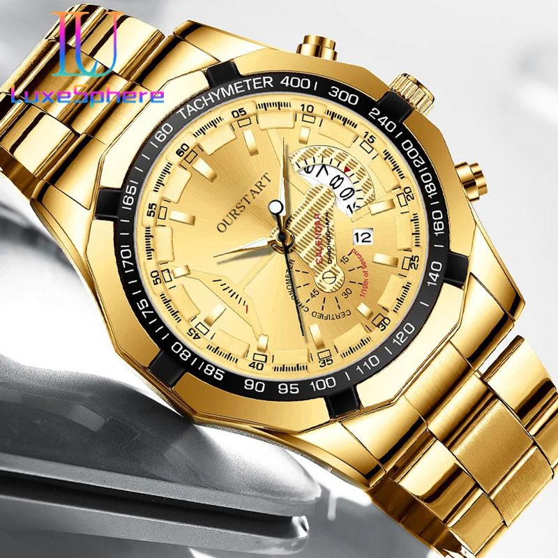 New Arrivals Large Dial Watches Business Mens Watch Sports Watch Calendar Top Brand Luxury Clock Male Quartz Wristwatch for Man Date Week
