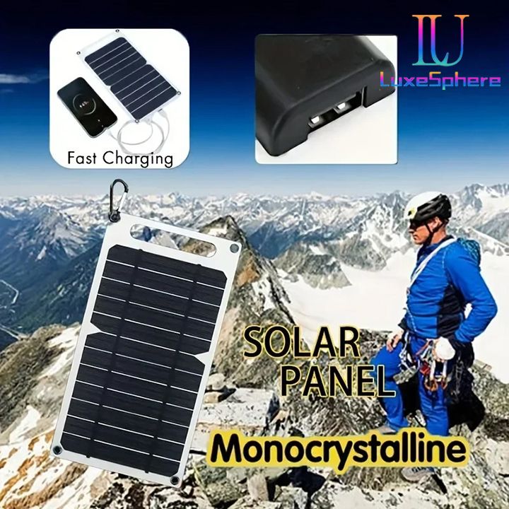 35W Solar Chargers Portable Solar Panel 5V Solar Plate With USB Safe Stabilize Charger Fast Charging For Power Bank Phone Tablets Outdoor Camping Home RV Gift
