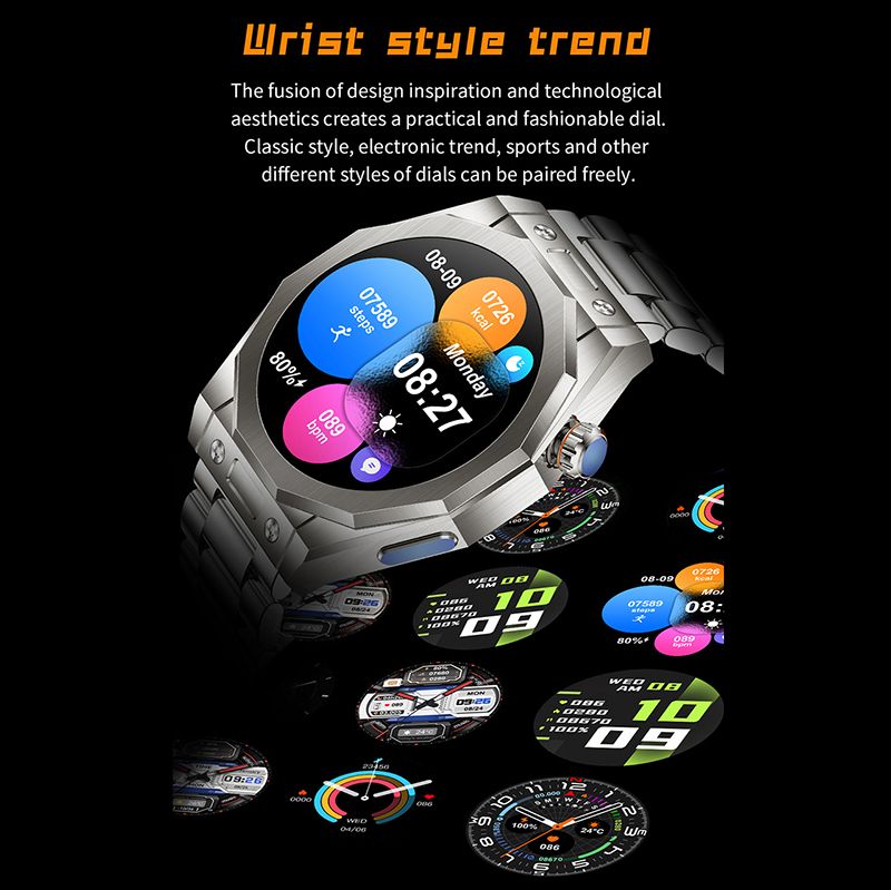 Z18 Max Smart Watch Bluetooth Call Wristwatch Fitness Bracelet, Bluetooth Camera Music Heart Rate Blood Pressure Monitor Tracker Sports Smartwatch IP67 Waterproof Smartwatch Calculator Calendar Alarm