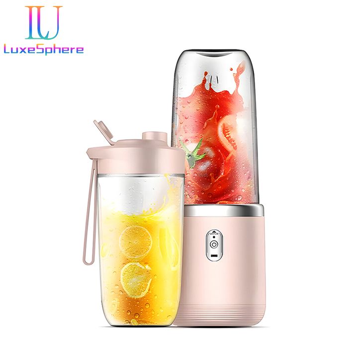 Personal Blender Multifunction Usb Fruit Mixers Juicers Portable Electric Juicer Blender Fruit Juicer Cup Food Milkshake Juice Maker USB Rechargeable with 6 Blades Sports Outdoors Electric Blender