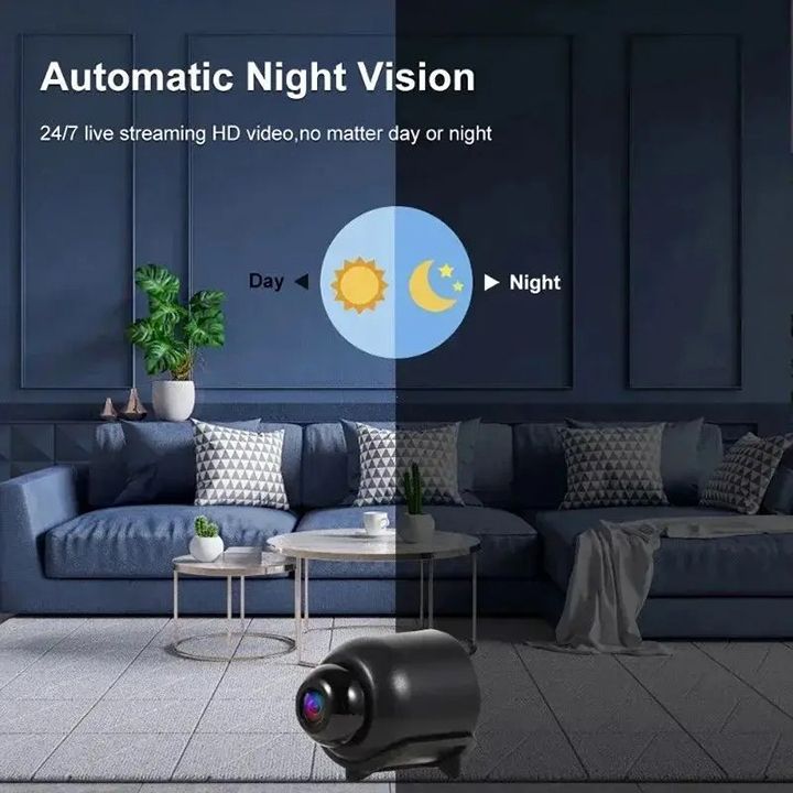 2026 Audio Video Wireless Security Surveillance Camera 1080P HD Mini Camera Wifi IP Smart Home Indoor Night Vision AI Wireless Surveillance Camera Lightweight Clear Portable Motion Detection