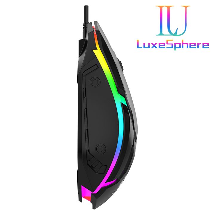 F1 Wired 3 Keys Mouse Colorful Lighting Gaming and Office For Microsoft Windows and Apple IOS System
