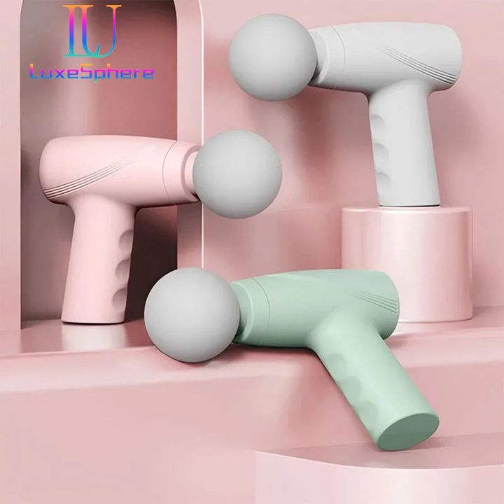 Mini Massage Gun, Type-C Charging, Portable Electric Handheld Body Massager for Back Neck Pain Relief Fascia Gun Multi-Stage Massage Gun Muscle Relaxation Massage Equipment Portable Vibration Massager