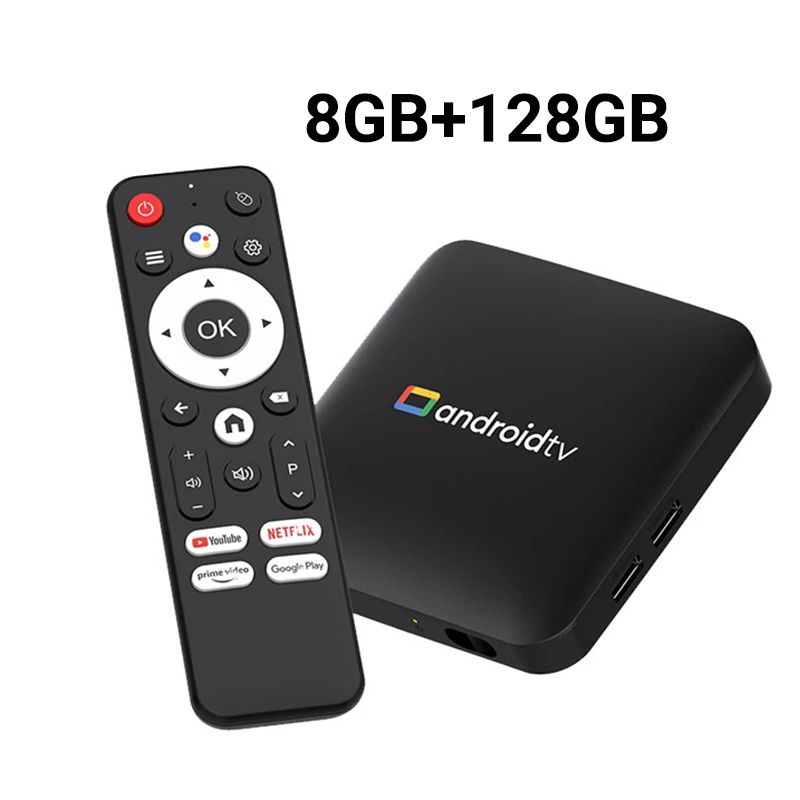 Smart TV Box H96 MAX S905L3 Android 14.0 4K BT Google Voice Remote Media Player Home Android Set Top Box 8GB 128GB