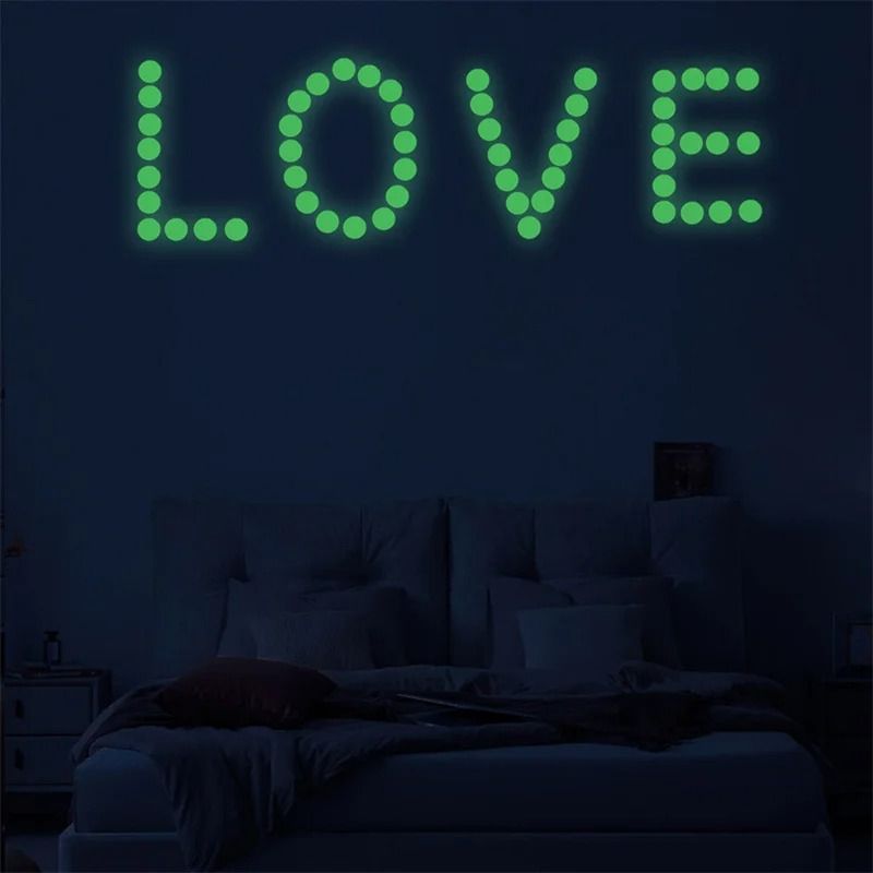 392 PCS Luminous Dots Wall Stickers Fluorescent Home Children's Room Wall DIY Self-adhesive Decorative Glow In The Dark Stickers