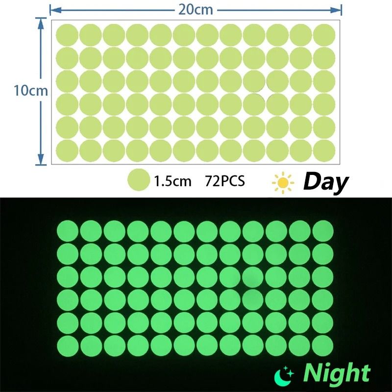 392 PCS Luminous Dots Wall Stickers Fluorescent Home Children's Room Wall DIY Self-adhesive Decorative Glow In The Dark Stickers